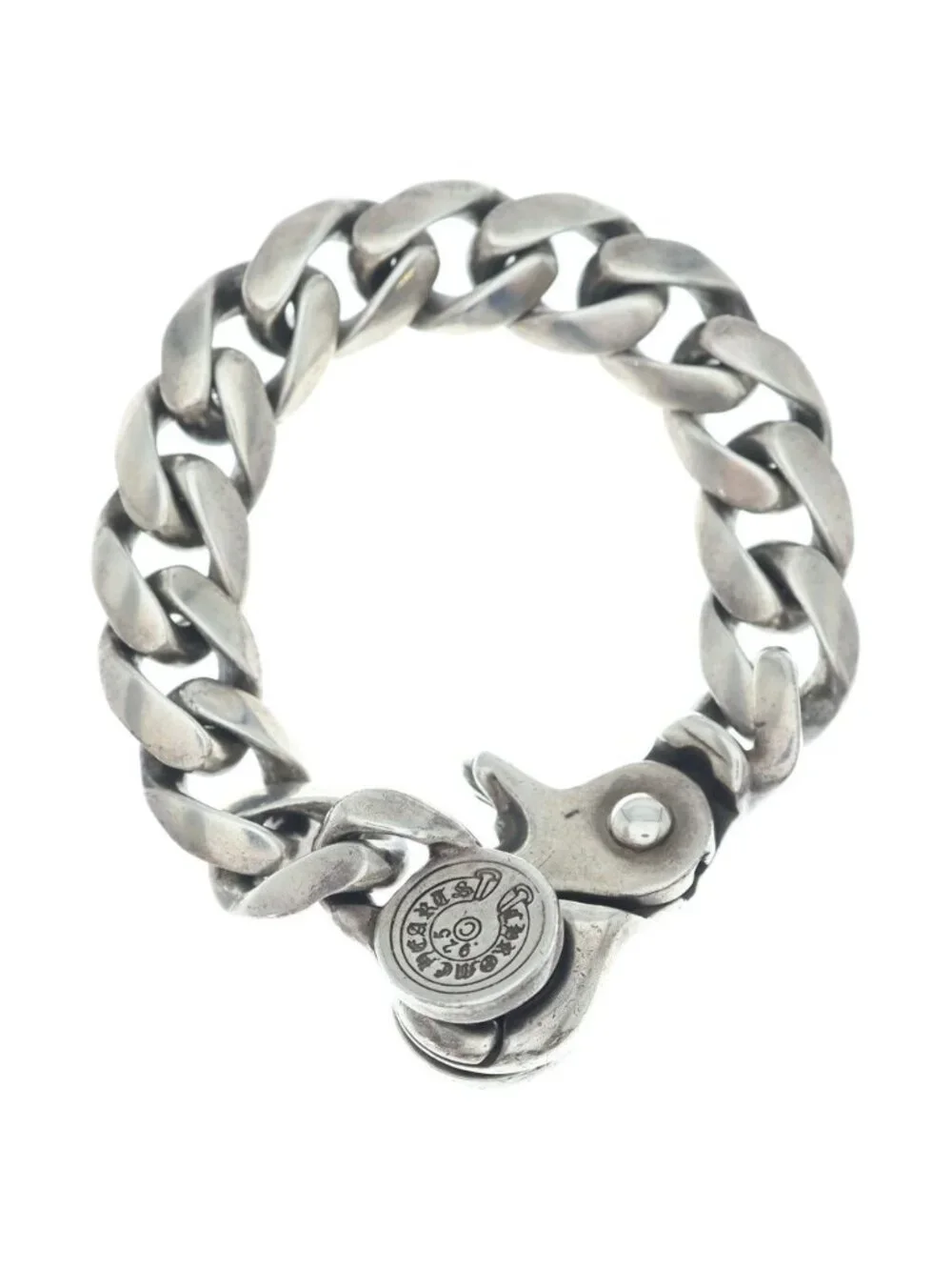 Chrome Hearts Clsc Chn Lnk Classic Link Clip Bracelet 13 Links Silver